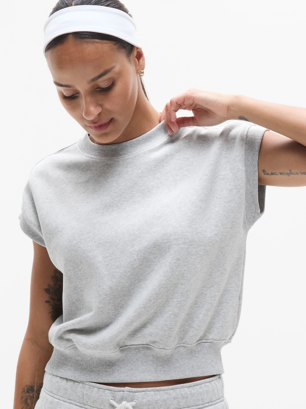 New Athleta Heavyweight Terry Dolman Tee - Picture 2 of 8